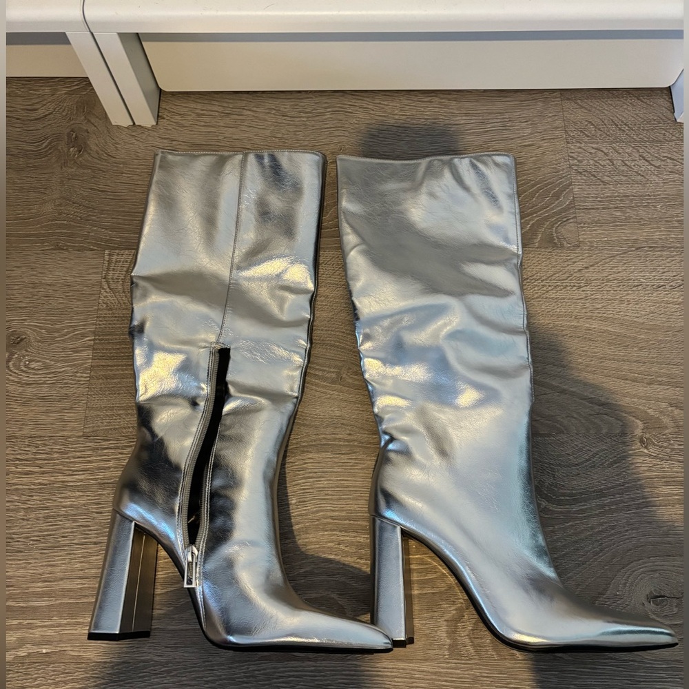 Silver Zara boots